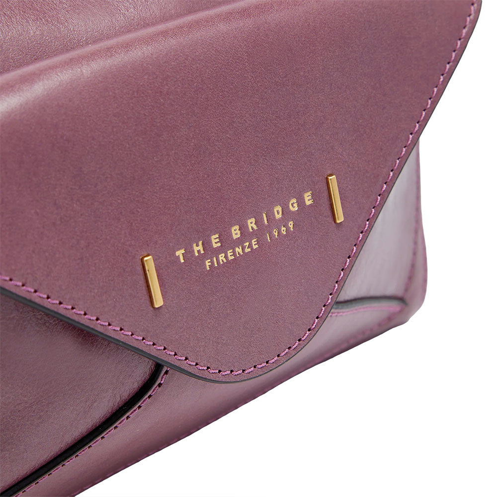 Borsa Donna a Tracolla THE BRIDGE linea Frida in Pelle Rosa Orchidea