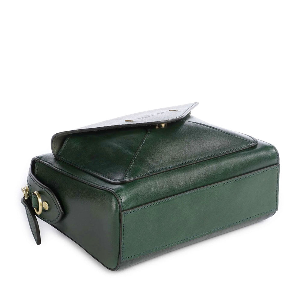 Borsa Donna a Tracolla THE BRIDGE linea Frida in Pelle Verde Pino