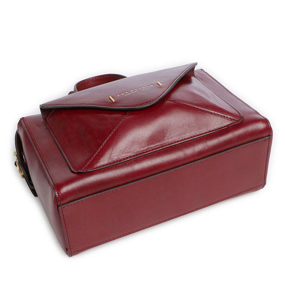 Borsa Donna Bauletto THE BRIDGE linea Frida in Pelle Rosso Barolo