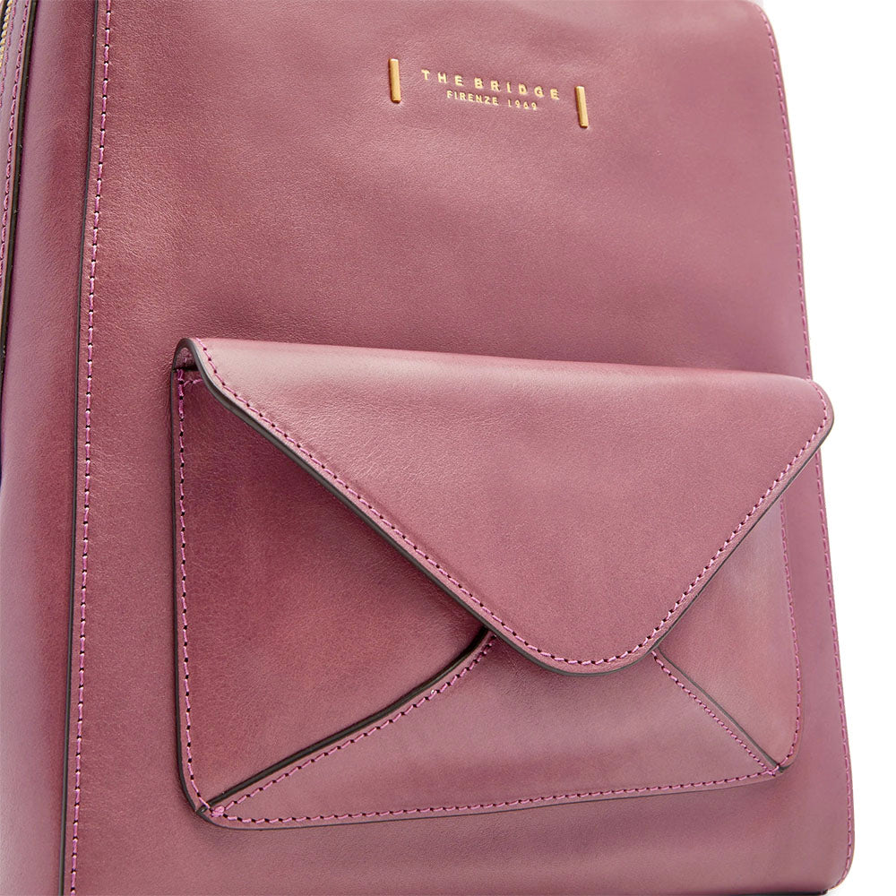 Zaino Donna THE BRIDGE linea Frida in Pelle Viola Orchidea