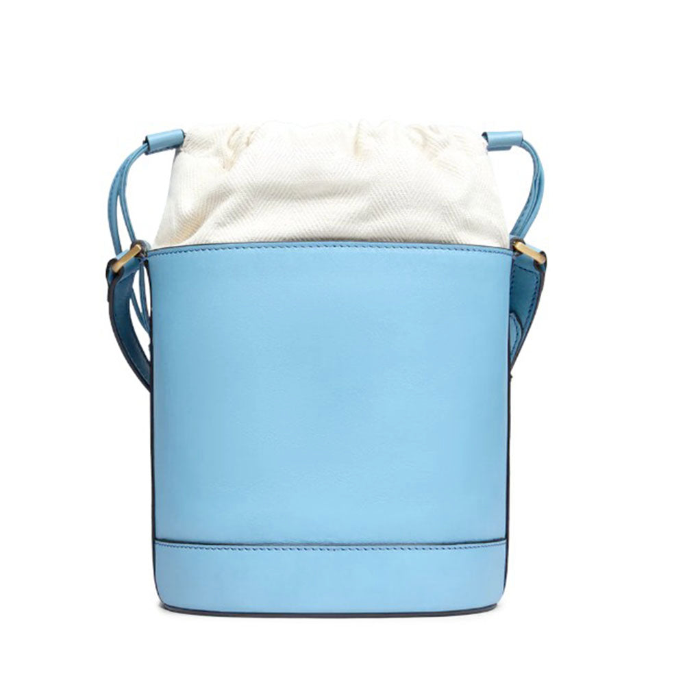 Borsa Donna a Secchiello THE BRIDGE linea Greta in Pelle Baby Blu