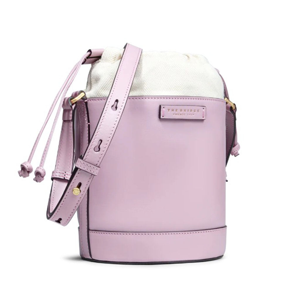 Borsa Donna a Secchiello THE BRIDGE linea Greta in Pelle Blossom Pink