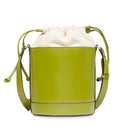 Borsa Donna a Secchiello THE BRIDGE linea Greta in Pelle Verde Pistacchio