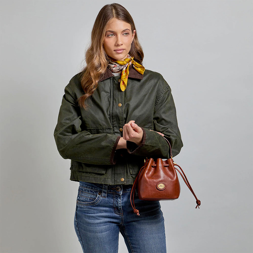 Borsa Donna Secchiello Mini THE BRIDGE linea Story in Pelle Marrone