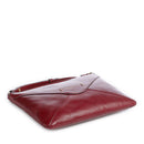 Borsa Donna Piatta a Tracolla THE BRIDGE linea Frida in Pelle Rosso Barolo