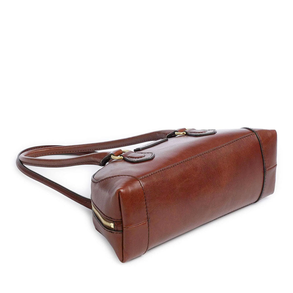 Borsa Donna Bauletto a Spalla THE BRIDGE linea Magda in Pelle Marrone