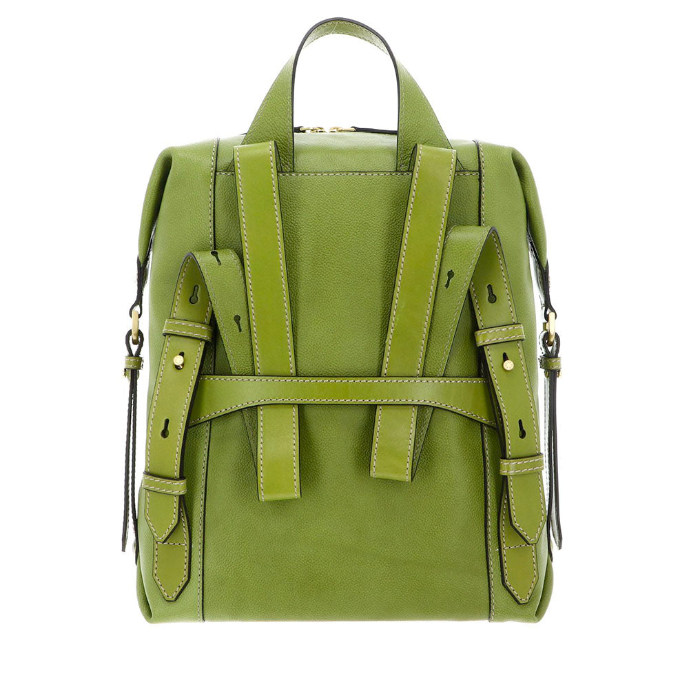 Zaino Donna THE BRIDGE linea Gemma in Pelle Verde Pistacchio
