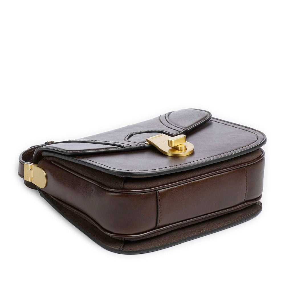 Borsa Donna a Tracolla THE BRIDGE linea Mia in Pelle color Moka