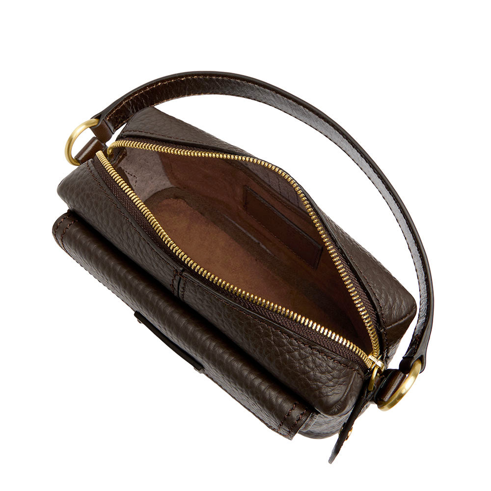 Borsa Donna a Tracolla THE BRIDGE linea Martina in Pelle color Moka