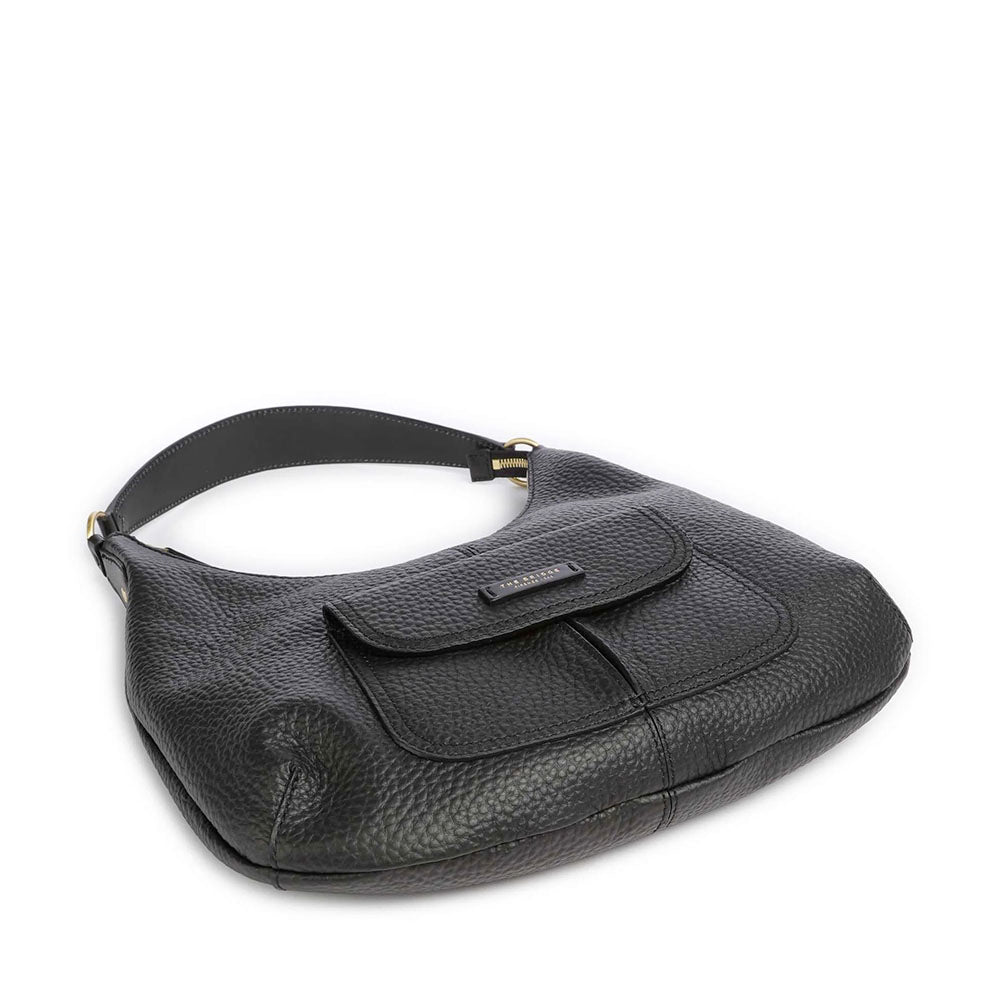 Hobo Bag Donna THE BRIDGE linea Martina in Pelle Nera