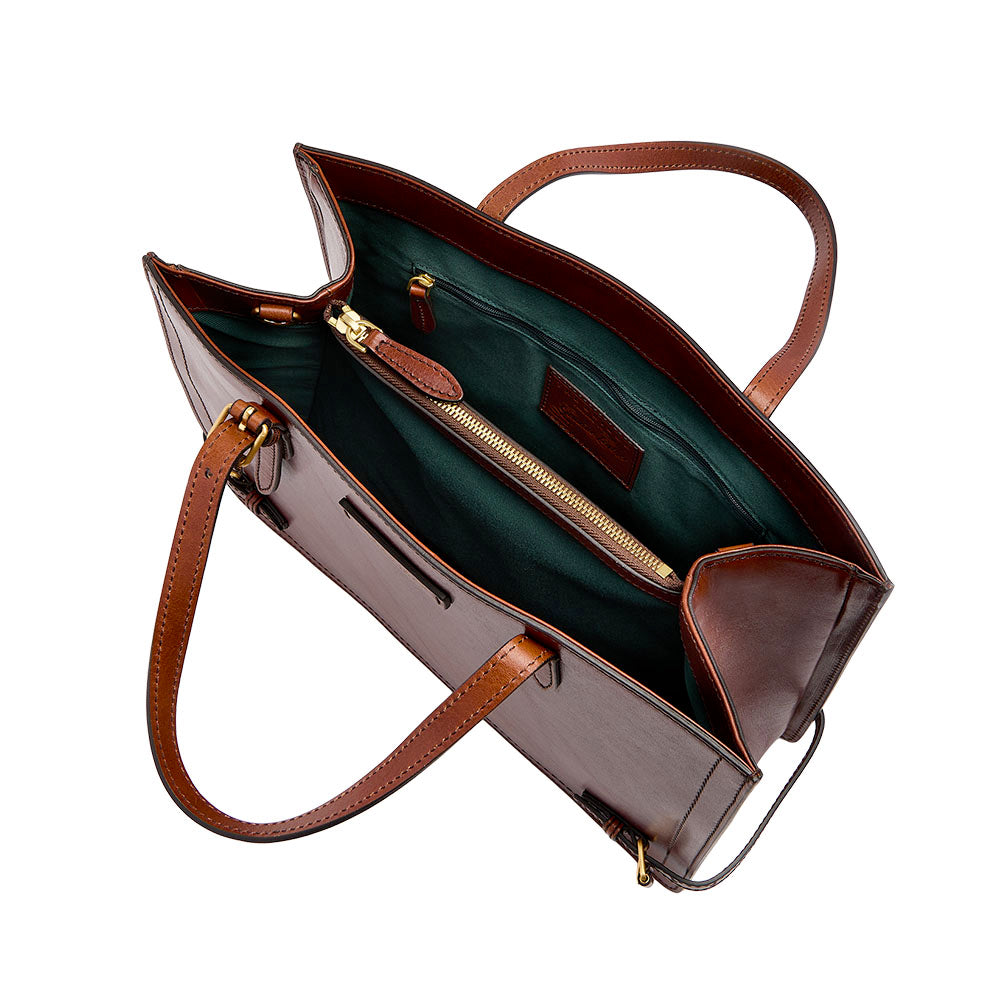 Shopping Bag Donna THE BRIDGE linea Monica in Pelle Marrone