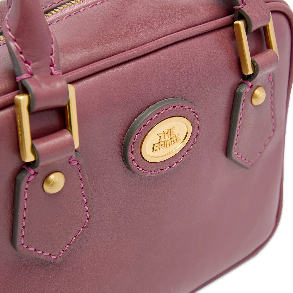 Bauletto Donna Mini THE BRIDGE linea Story in Pelle Viola Orchidea
