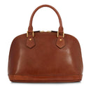 Women's Brown Leather Two-Handle Bag THE BRIDGE Story