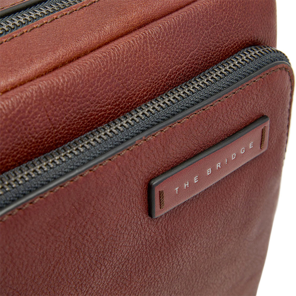 Borsello Uomo THE BRIDGE linea Ludovico in Pelle Marrone