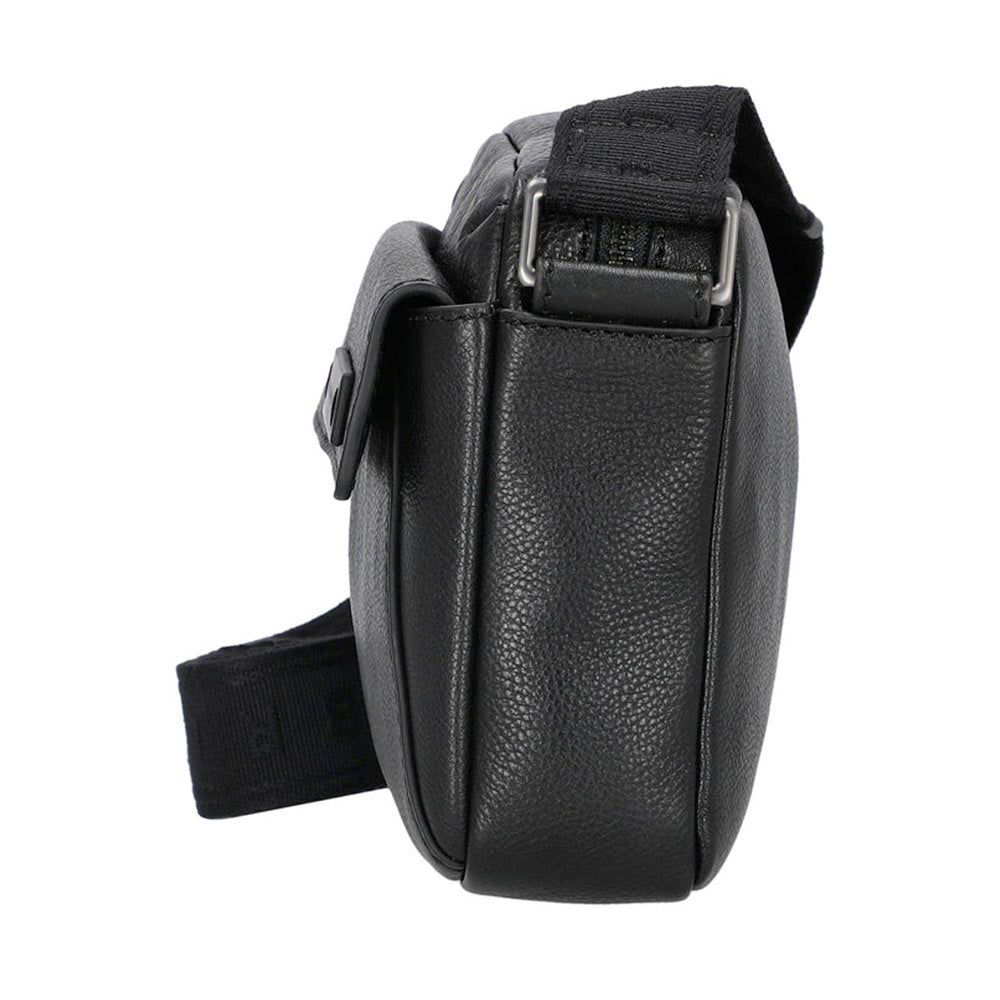 Borsello Uomo Orizzontale THE BRIDGE linea Ludovico in Pelle Nera