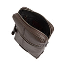 Borsello Uomo THE BRIDGE linea Manfredi in Pelle color Moka