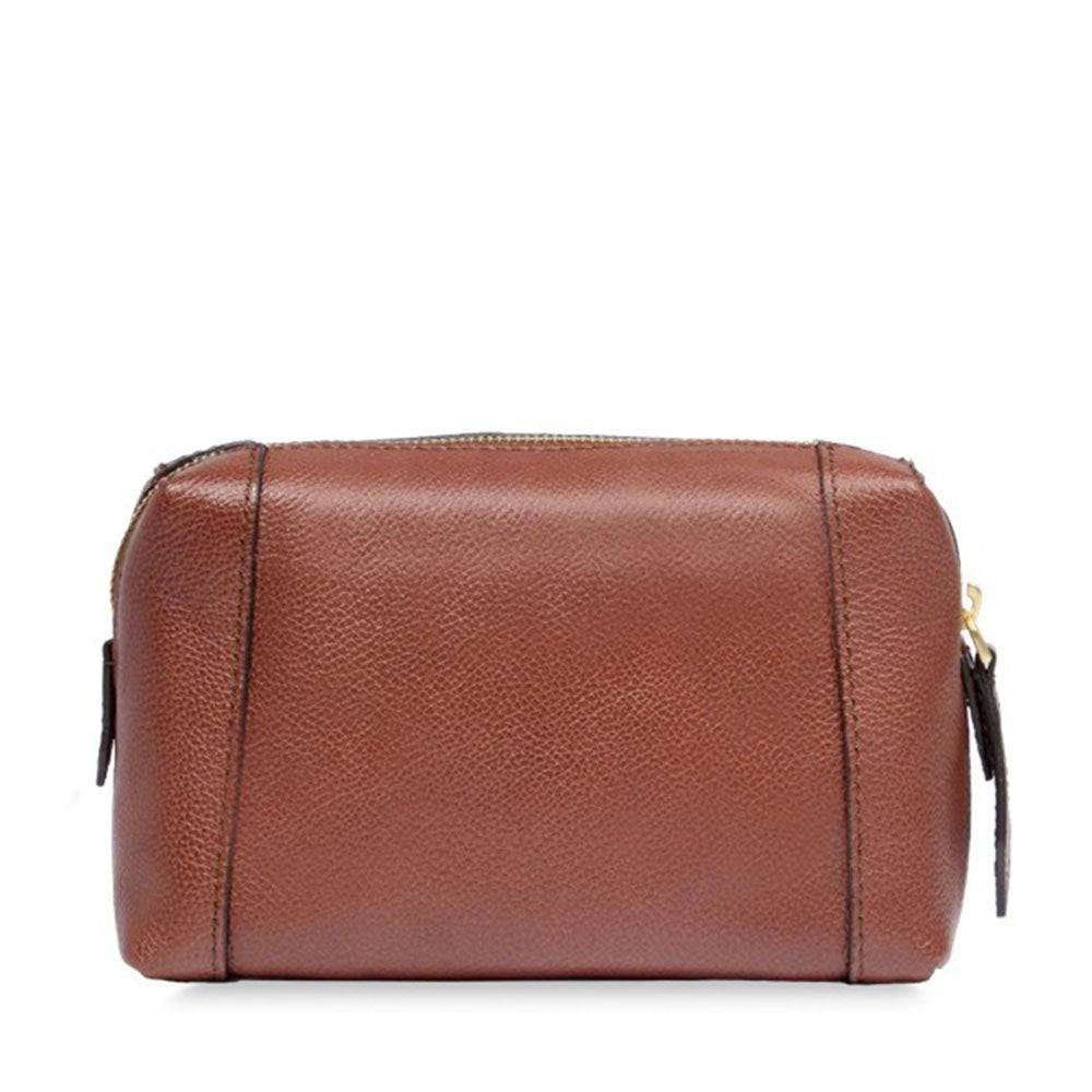 Beauty Case Small THE BRIDGE linea Gemma Travel in Pelle Marrone