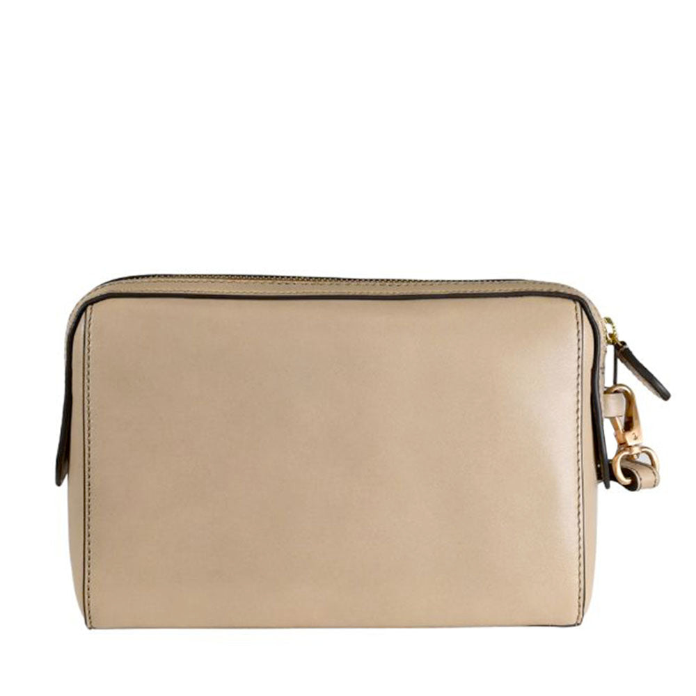 Pochette Donna THE BRIDGE linea Frida in Pelle color Burro
