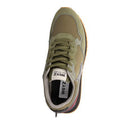 Sneakers Uomo W6YZ Jet-M. in Tessuto e Suede colore Militare Antracite e Bordeaux