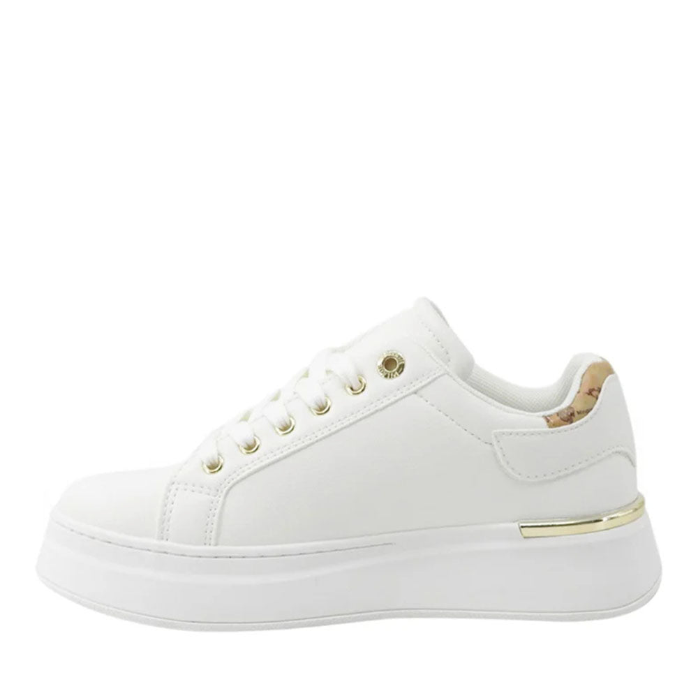 Sneakers Platform 1A Classe Alviero Martini Bianco e Geo Classic con Strass 2421