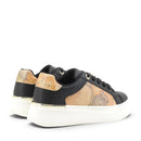 Sneakers Platform 1A Classe Alviero Martini in Eco Nappa Nera con Dettagli Geo Classic 2536