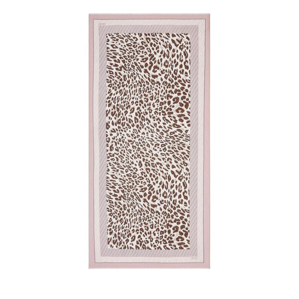 Stola Donna 90 x 180 cm LIU JO in Modal stampa Animalier Soft Peony
