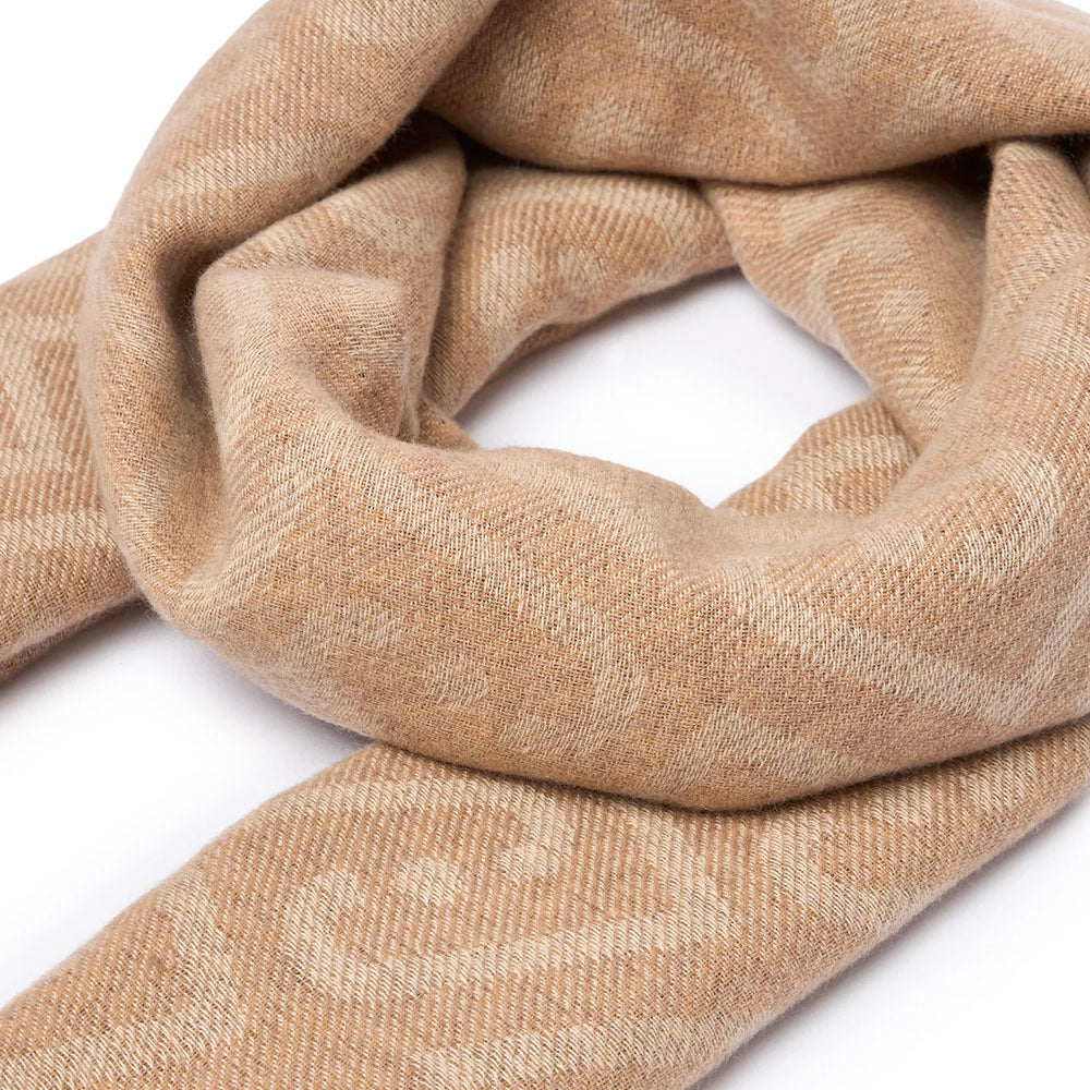 Sciarpa Donna 65 x 180 cm LIU JO con Logo Monogram color Cammello