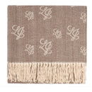 Sciarpa Donna 70 x 180 cm LIU JO in Misto Viscosa Testa di Moro con Logo