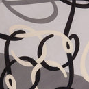 Foulard Donna 120 x 120 cm LIU JO stampa Logo Monogram Nero
