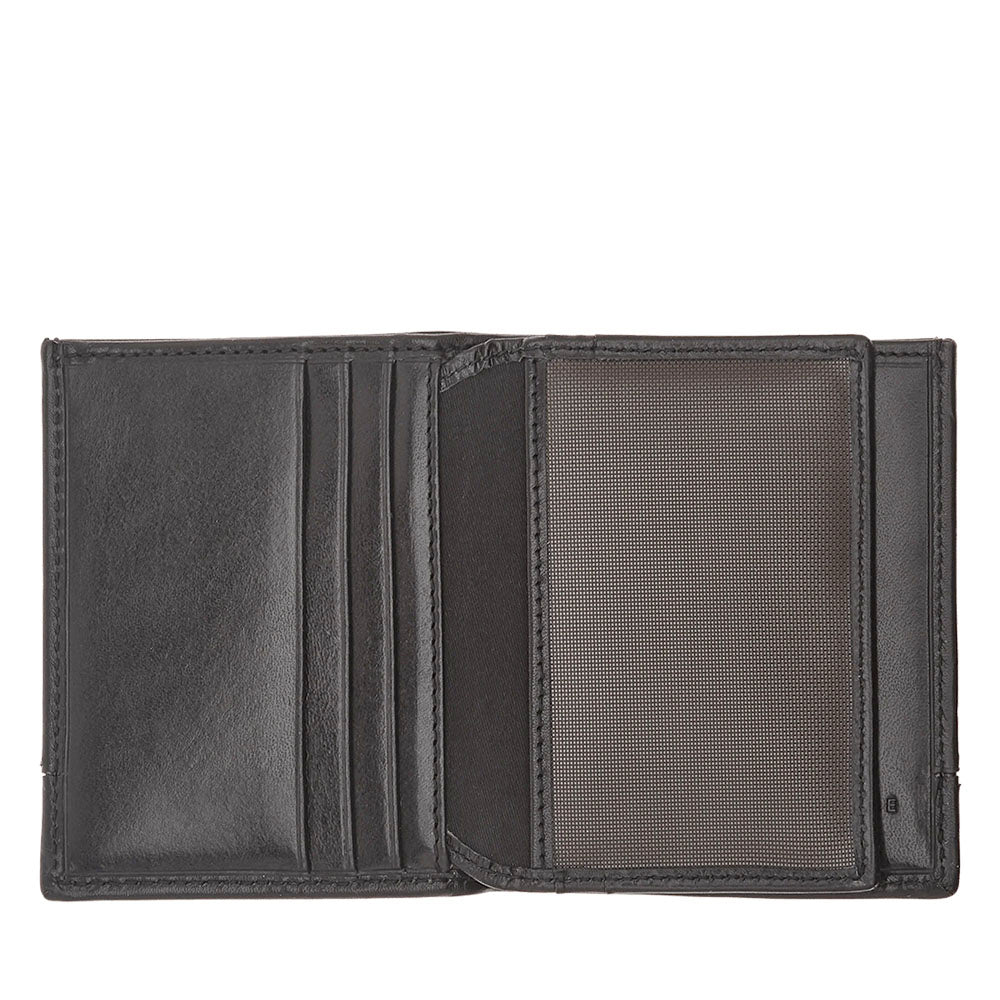 Portafoglio Portacarte Verticale THE BRIDGE linea Neri in Pelle Nera