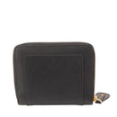 Portafoglio Donna Piccolo Zip Around THE BRIDGE linea Cecilia in Pelle Nera