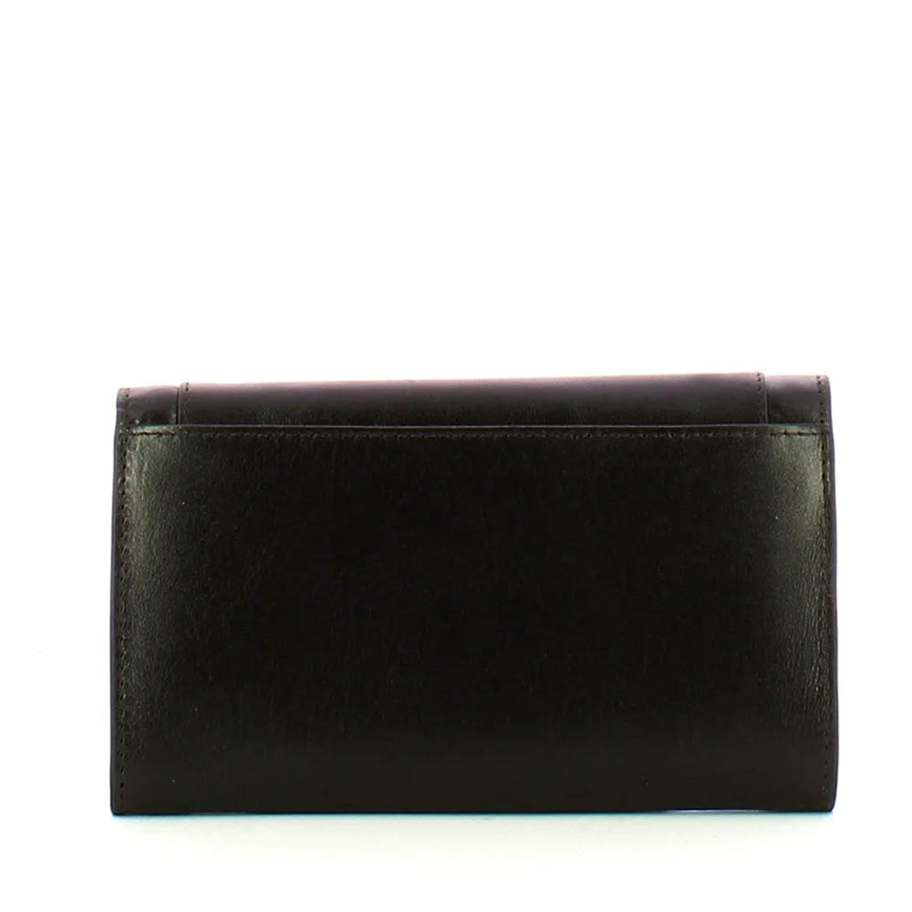 Portafoglio Donna con Bottone THE BRIDGE linea Cecilia in Pelle Nera