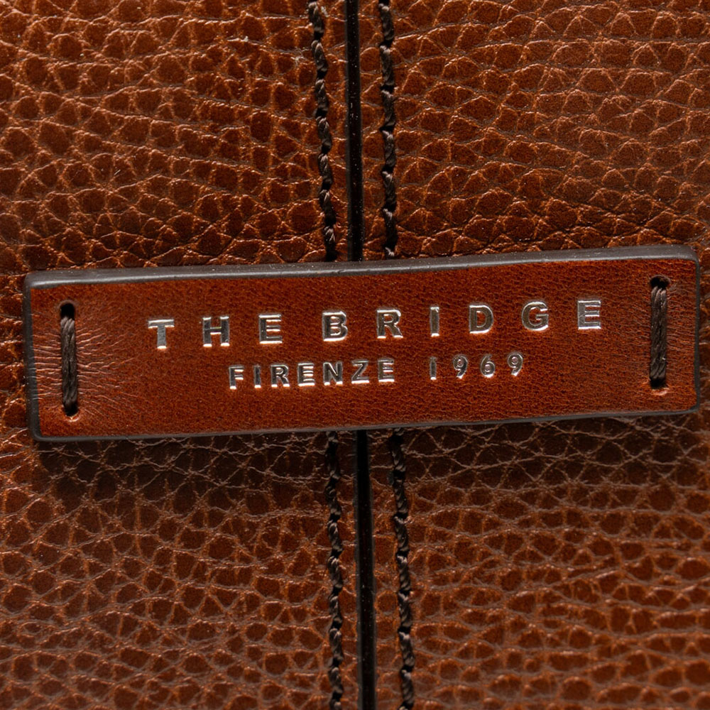 Zaino Uomo Porta PC THE BRIDGE linea Biagio in Pelle Marrone