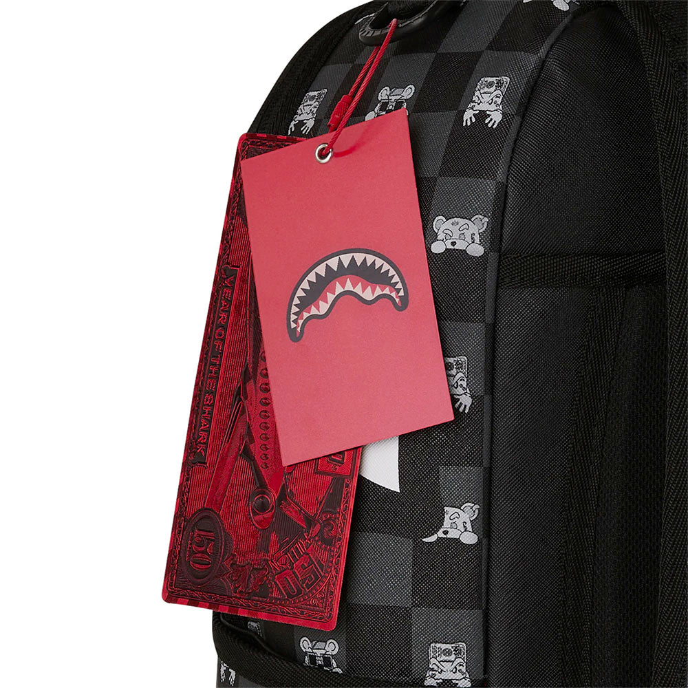 Zaino Unisex SPRAYGROUND stampa Gray Peeking Character Check