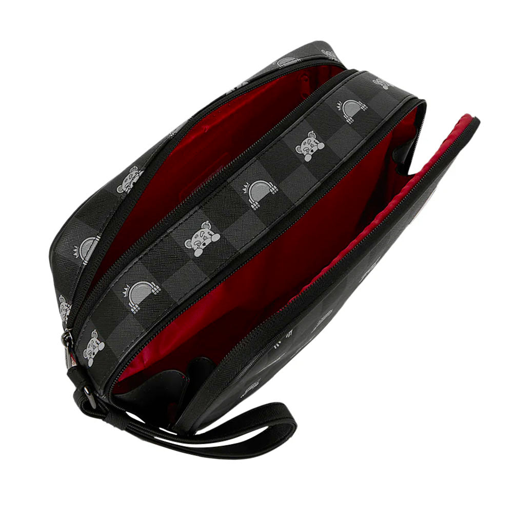 Necessaire SPRAYGROUND stampa Gray Peeking Character Check