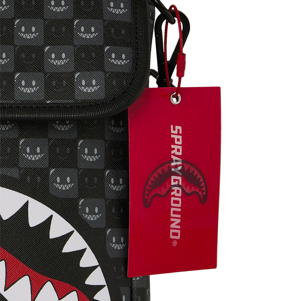 Borsello SPRAYGROUND stampa Sharks in Paris WTF Bubbly Black Check