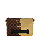 Pochette con Tracolla SPRAYGROUND stampa Sharks in Paris Gold Drip