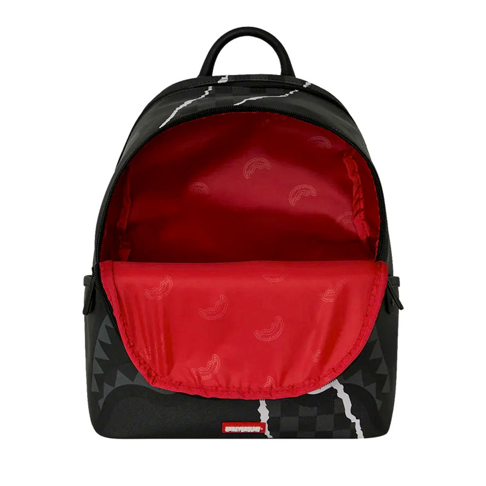 Zaino Small SPRAYGROUND stampa Center Rip Revealing Gray Check Savage