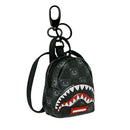 Portachiavi a Forma di Zaino SPRAYGROUND stampa Sharks in Paris WTF Bubbly Black Check