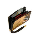 Portafoglio Piccolo con Zip SPRAYGROUND stampa Sharks In Paris Gold Drip