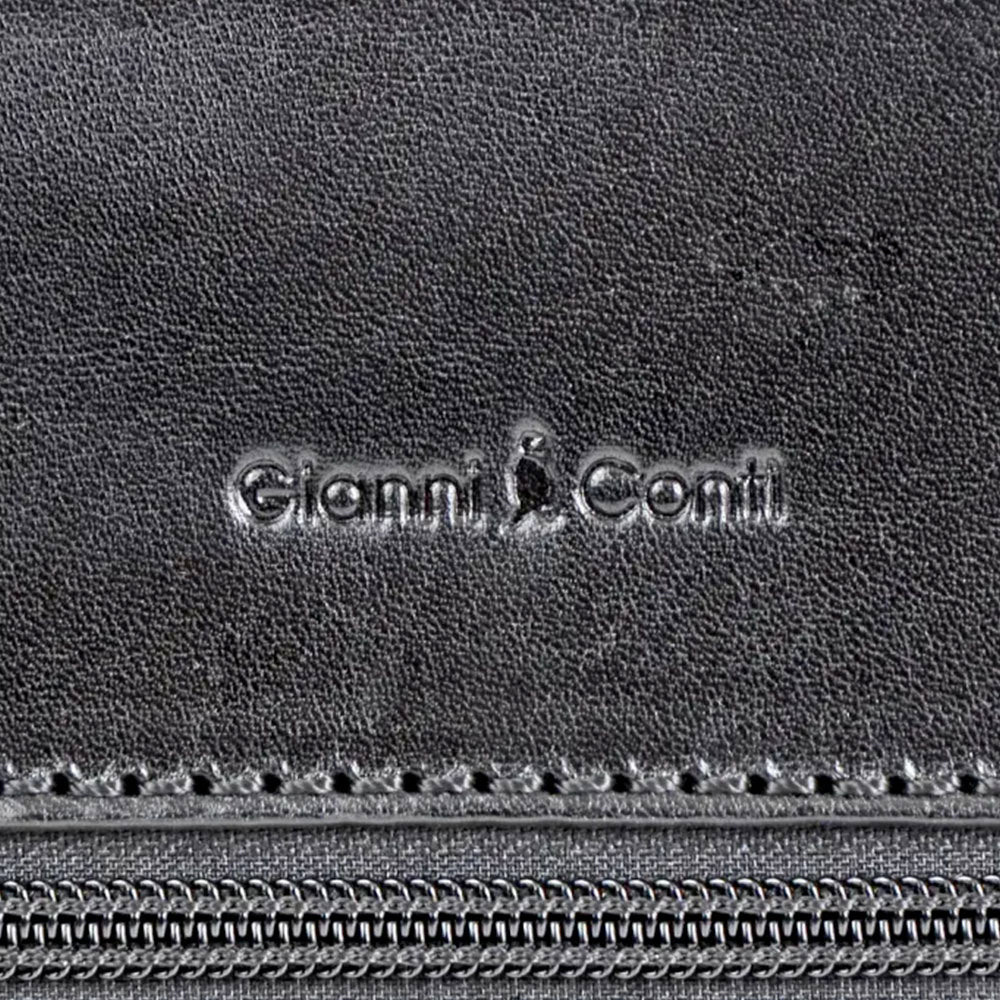 Porta Documenti Uomo GIANNI CONTI in Pelle Nera