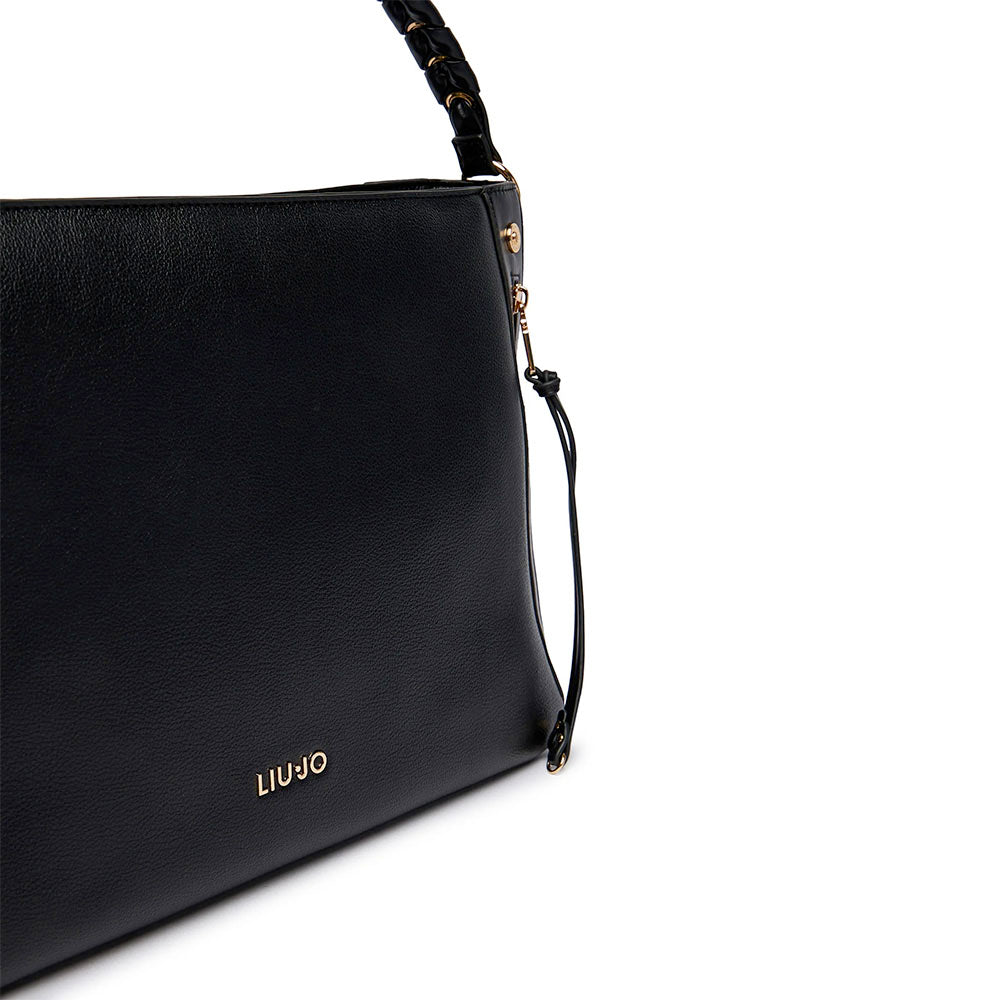 Hobo Bag Media Donna LIU JO Better stampa Bottalata Nera