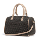 Bauletto Donna a Mano LIU JO in Tessuto Jacquard con Logo Monogram Testa di Moro