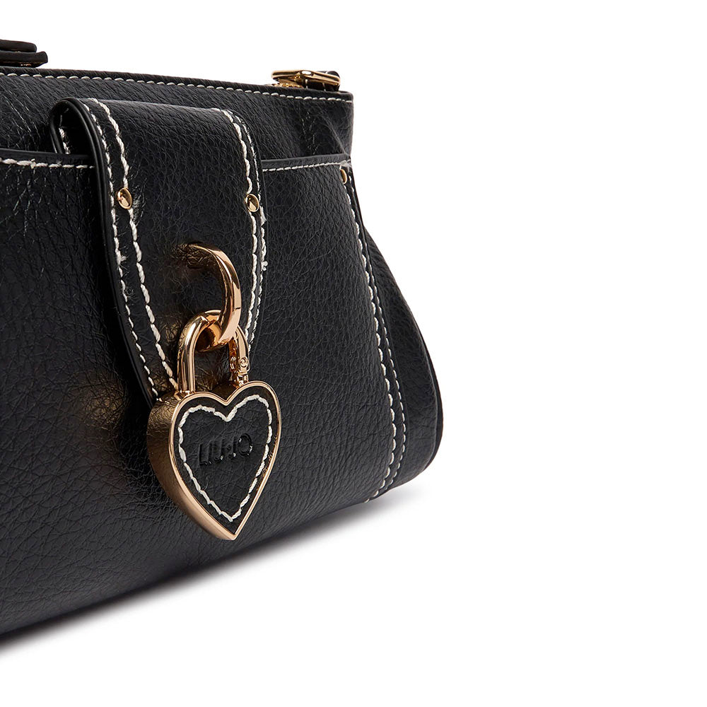 Borsa Donna a Tracolla LIU JO linea Corniola stampa Bottalata Nera
