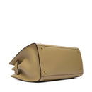 Borsa Donna a Mano Media LIU JO Better effetto Bottalato color Fango con Charm