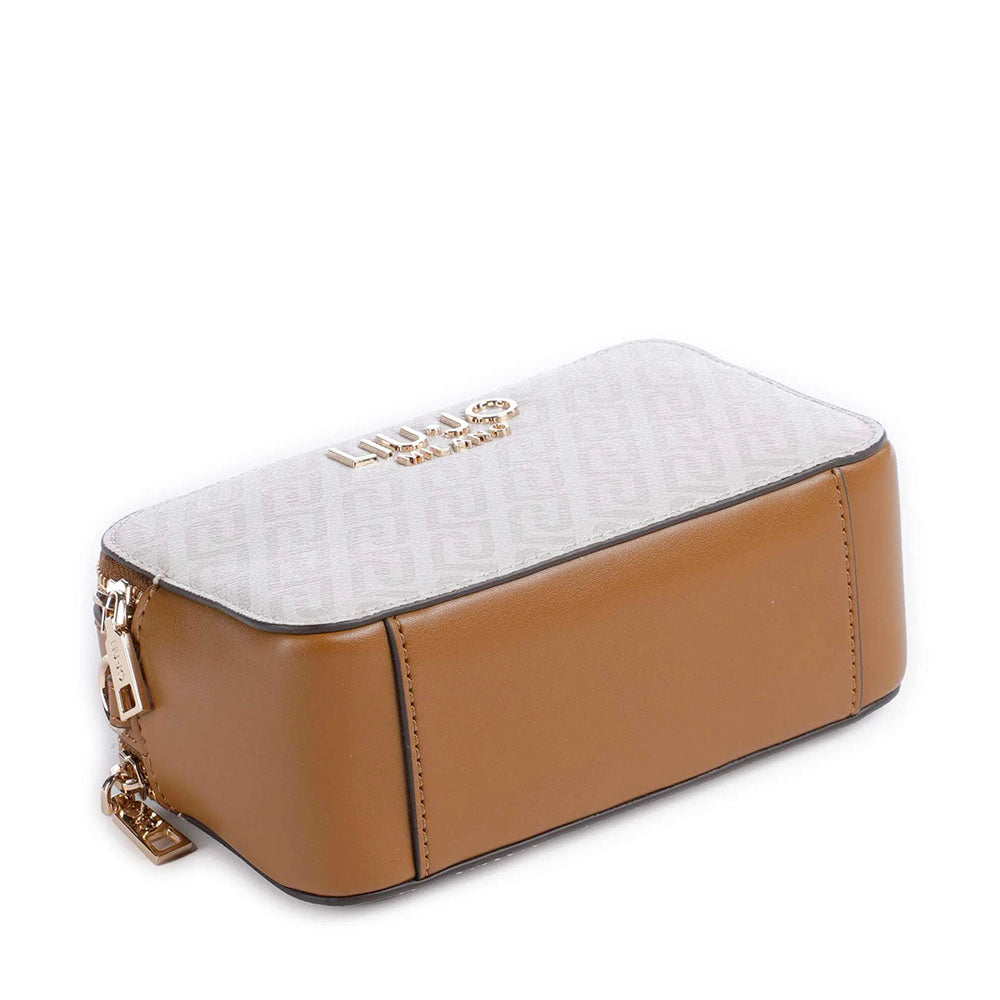 Borsa Donna a Tracolla Small LIU JO Better stampa Monogram Bianco
