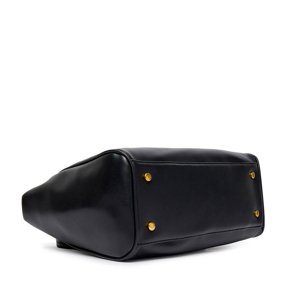 Shopping Bag Media Donna LIU JO Nera con Catena Decorativa