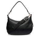 Hobo Bag Media con Tracolla LIU JO Nera con Logo Laserato Monogram