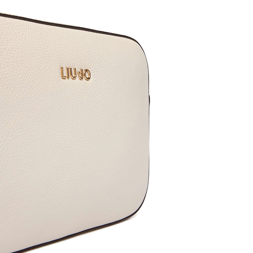 Borsa Donna a Tracolla Media LIU JO Better effetto Bottalato color Crema