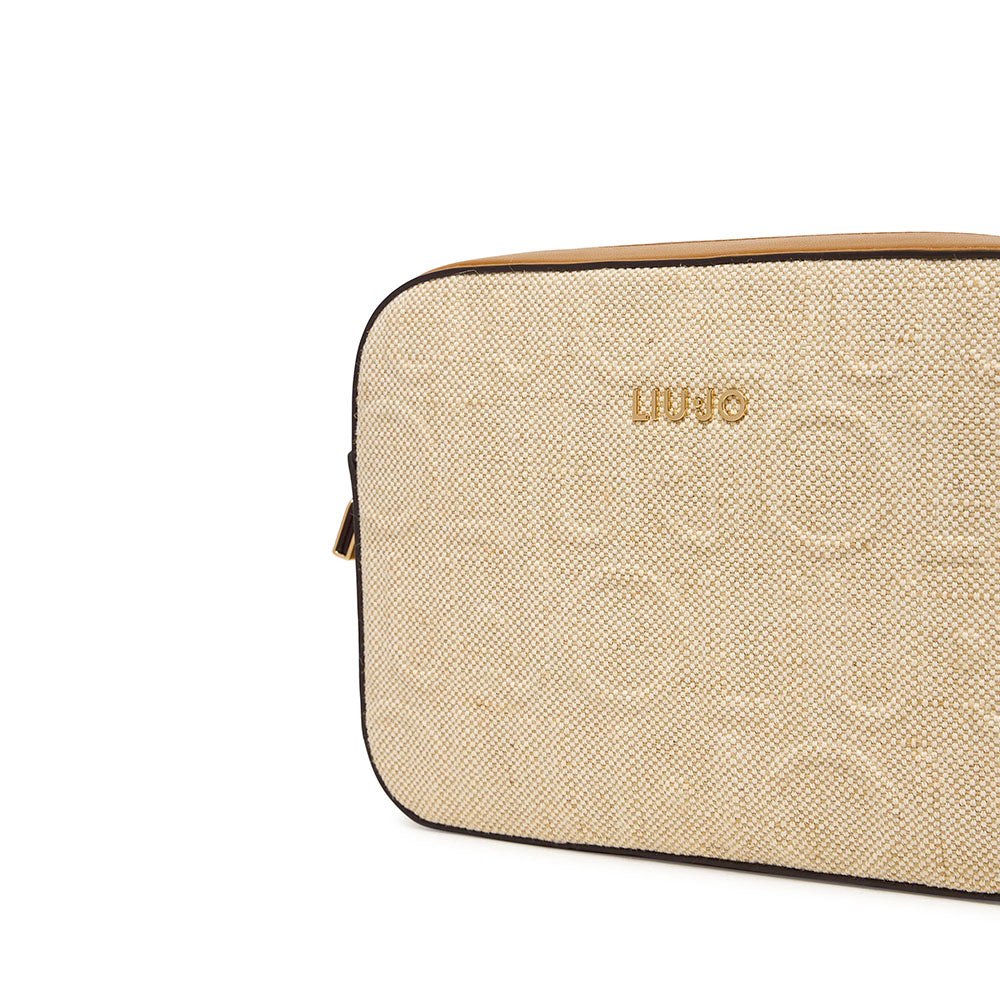 Borsa Donna a Tracolla Media LIU JO in Juta Beige